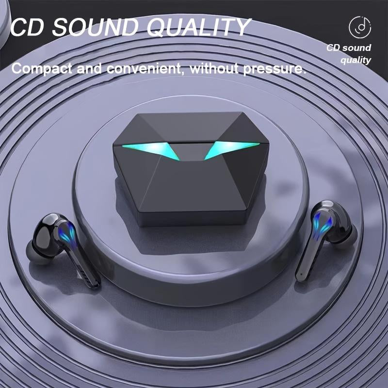 MOKATA Cool Blue LED Glow, Bluetooth 5.4, 50Hr Battery,Black, Comfy Durable Gamer Design. Hi-Res Sound High Quality Headphone Adjustable Wireless Headphones Earbuds Lovers Audifonos Bluetooth Pc Headset Kopfhörer Sport Ipx5 Hifi Immersive Silent Tiktok