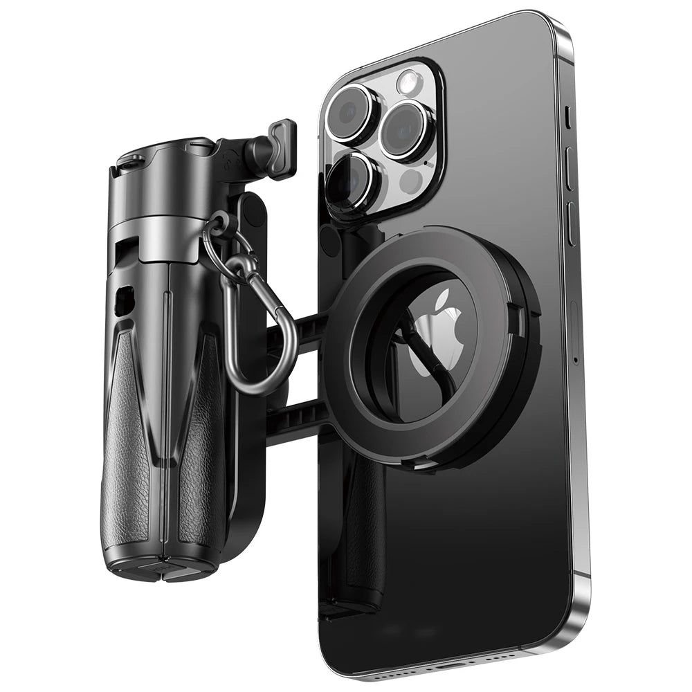 4-In-1 Multi-Function Selfie Stick with Wireless Remote Control | Magnetic, Cell Phone Clip Dual Combination, 360° Rotation