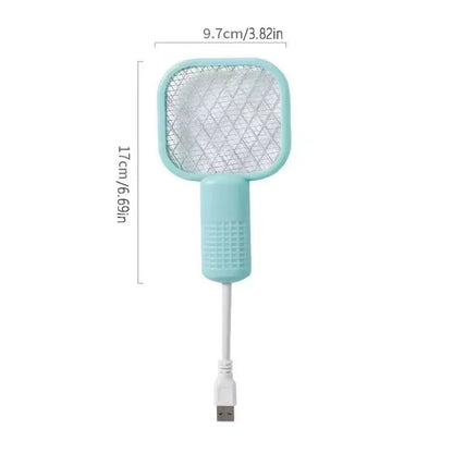 Electric Mosquito Swatter UV Light Bug Zapper Rechargeable Fly Killer Insect Racket Portable Outdoor Pest Control for Camping